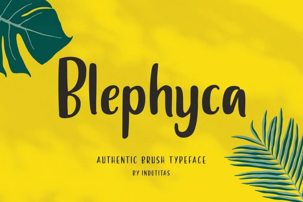Blephyca tipos de letras