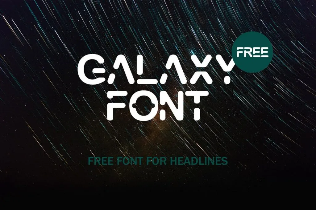 Galaxy font es una letra muy futurista