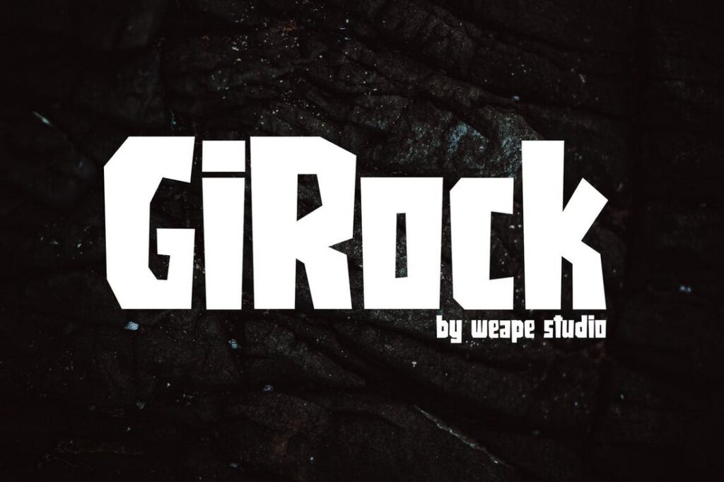 Girock poster typefaces