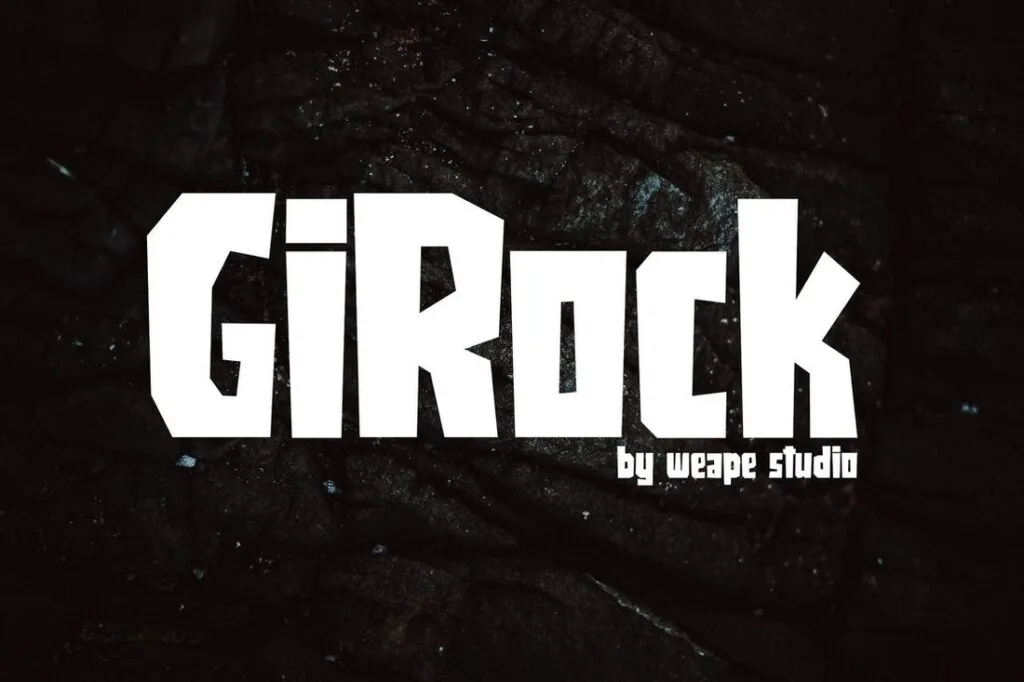 Girock tipos de letras para poster