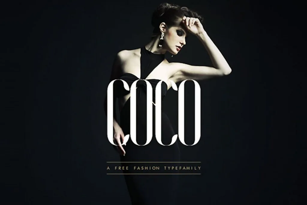 Letras para cartel de moda COCO