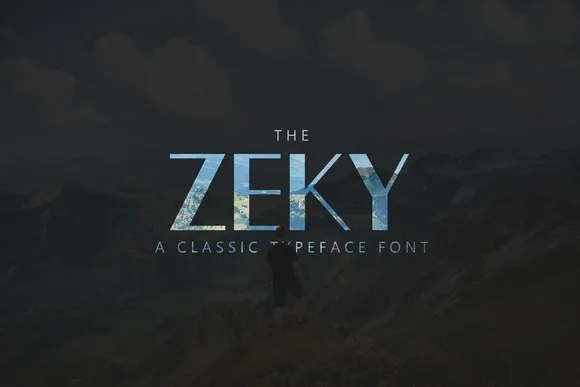 Zeky letra clasica diseño