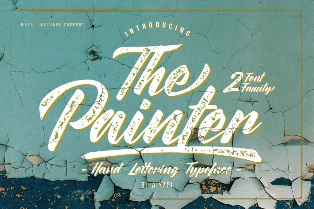 cartel letra vintage