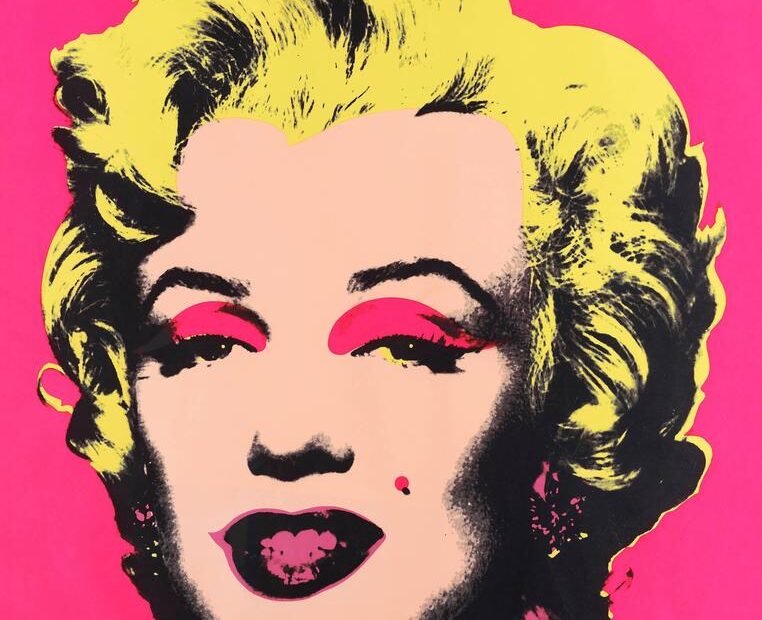 Ejemplo artístico de impresión en serigrafía de Andy Warhol.