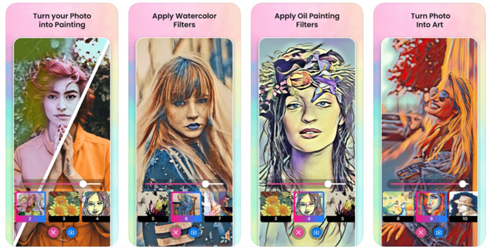 Mobile application convert photos to pictures