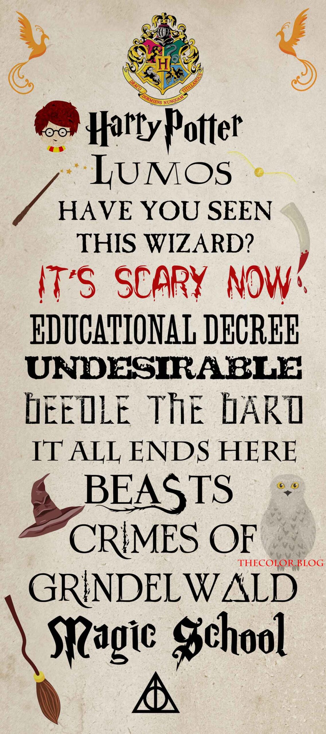 Tipografías y fuentes de Harry Potter para descargar de manera gratuita. Se incluyen tipografías de las distintas películas y Animales Fantásticos. 