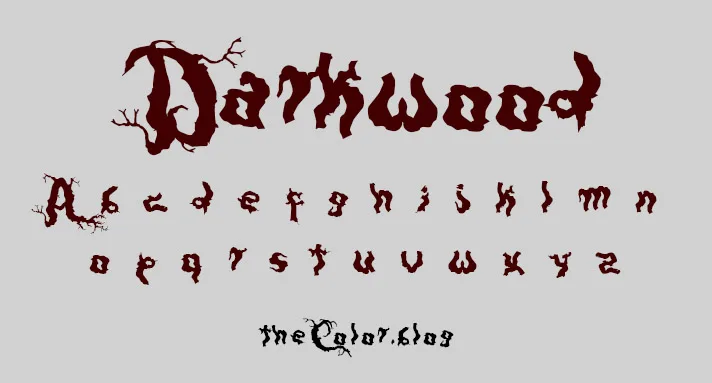 Tipografía de terror para halloween