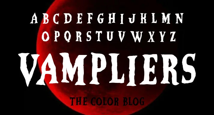 Vampliers, una de las mejores tipografías de halloween