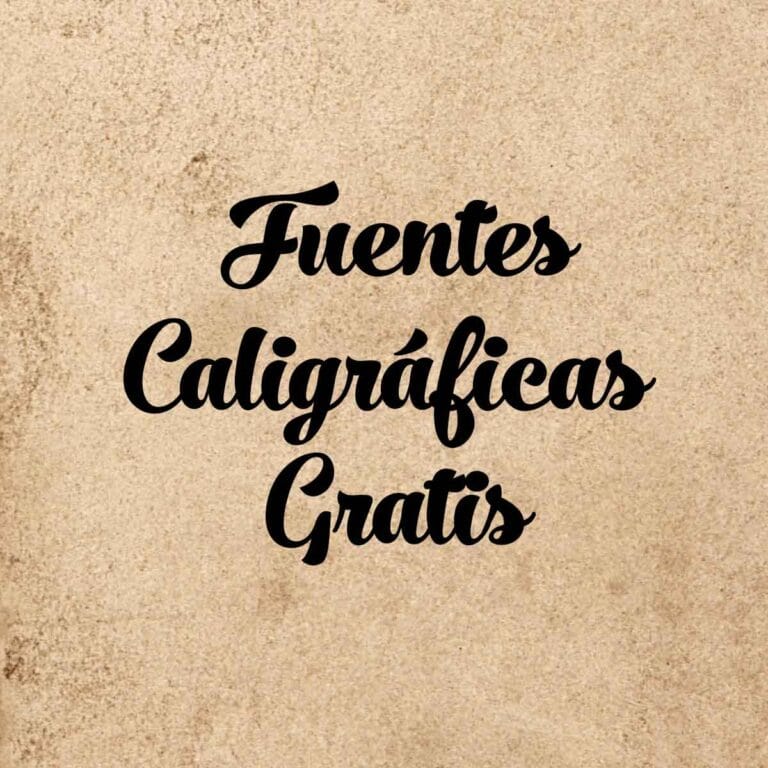 Fuentes caligráficas gratis para diseño gráfico.