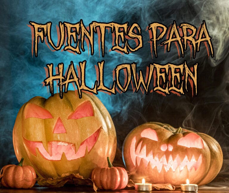Fuentes y tipografías para Halloween de estilo terrorífico.