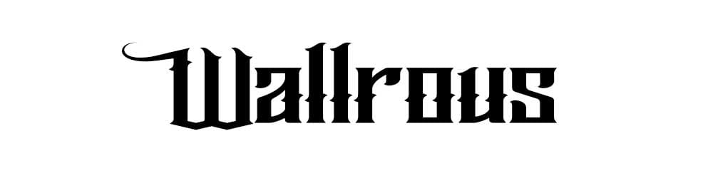 Gothic typefaces graits Wallrous.