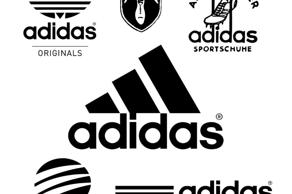 Adidas-logoet. Dens historie