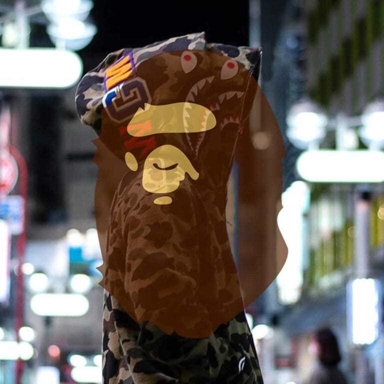 El logotipo de la marca BAPE.