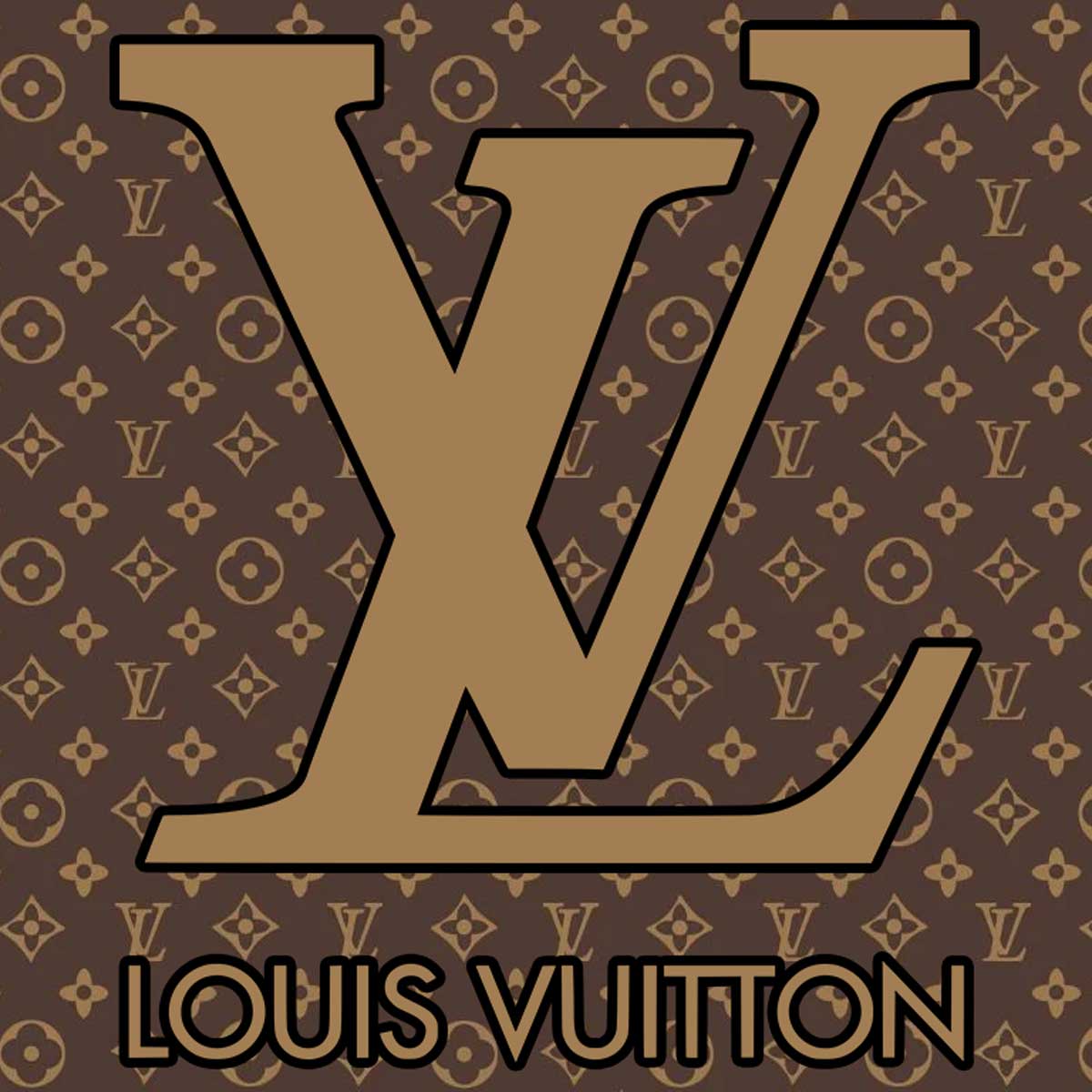 El logo de Louis Vuitton y su monograma.