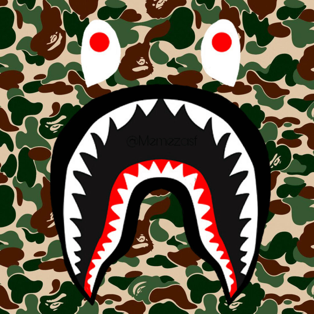 El logo de BAPE Shark.