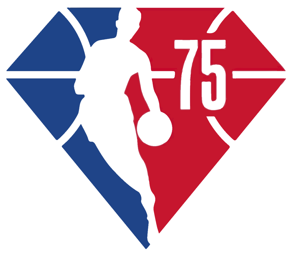 Logo de la NBA del 75 aniversario.