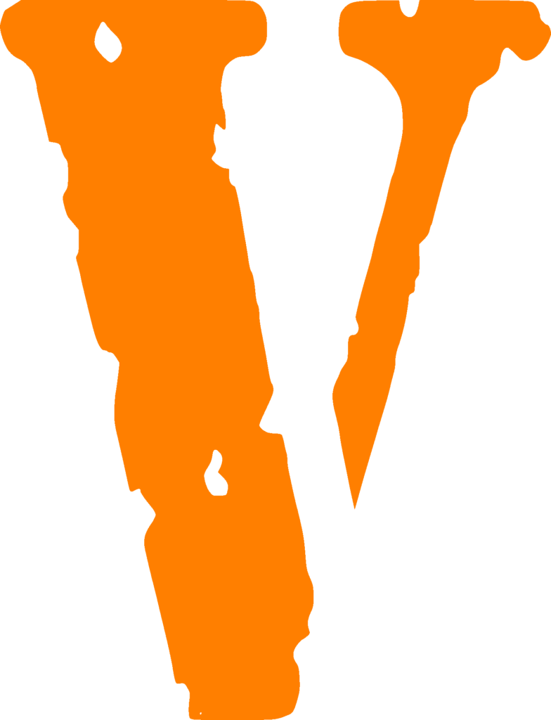 Logo Vlone en color naranja