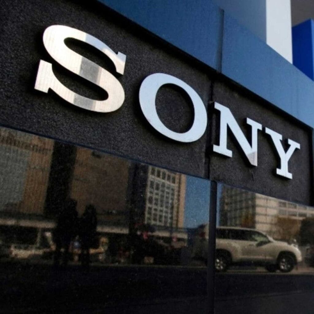 El logo de Sony, la marca de tecnología.