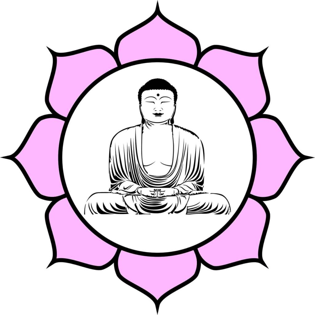 Flor de loto con Buda.