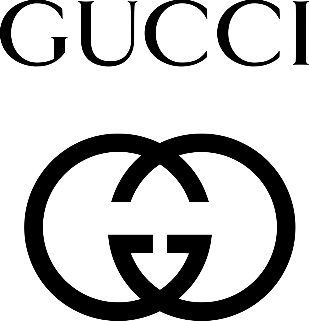 El logo de la marca Gucci.