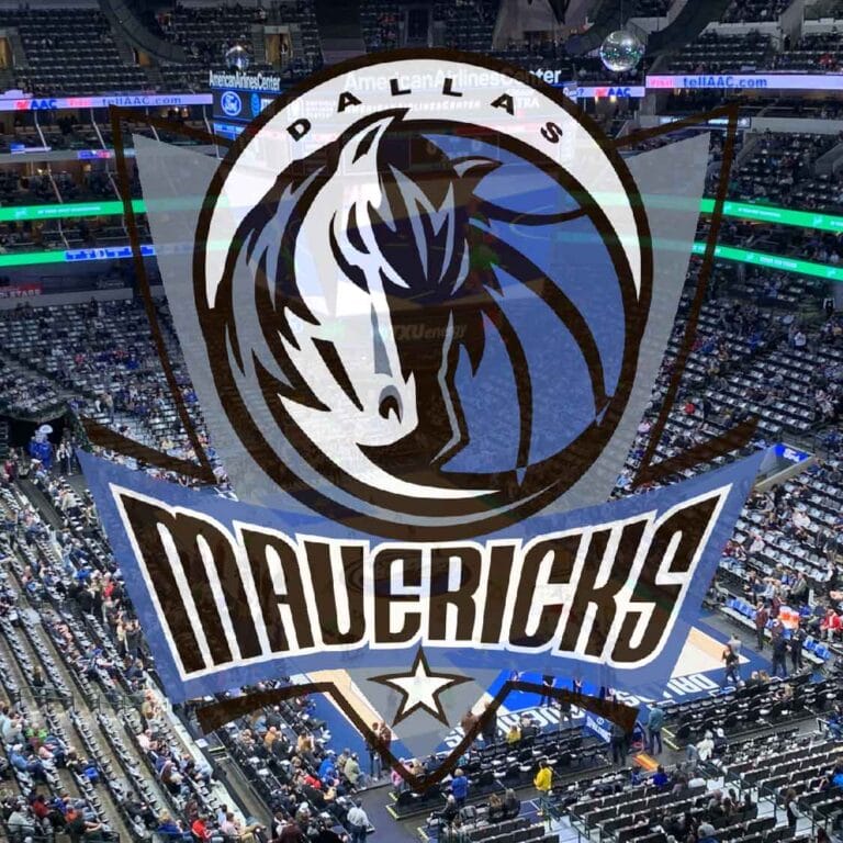El logo de Dallas Mavericks, el equipo de la NBA.