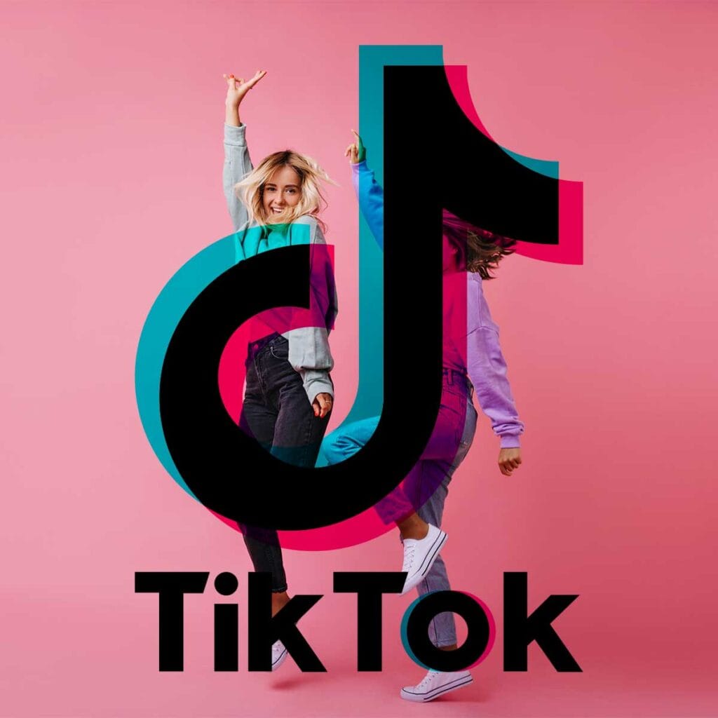 El logotipo de la marca TikTok.