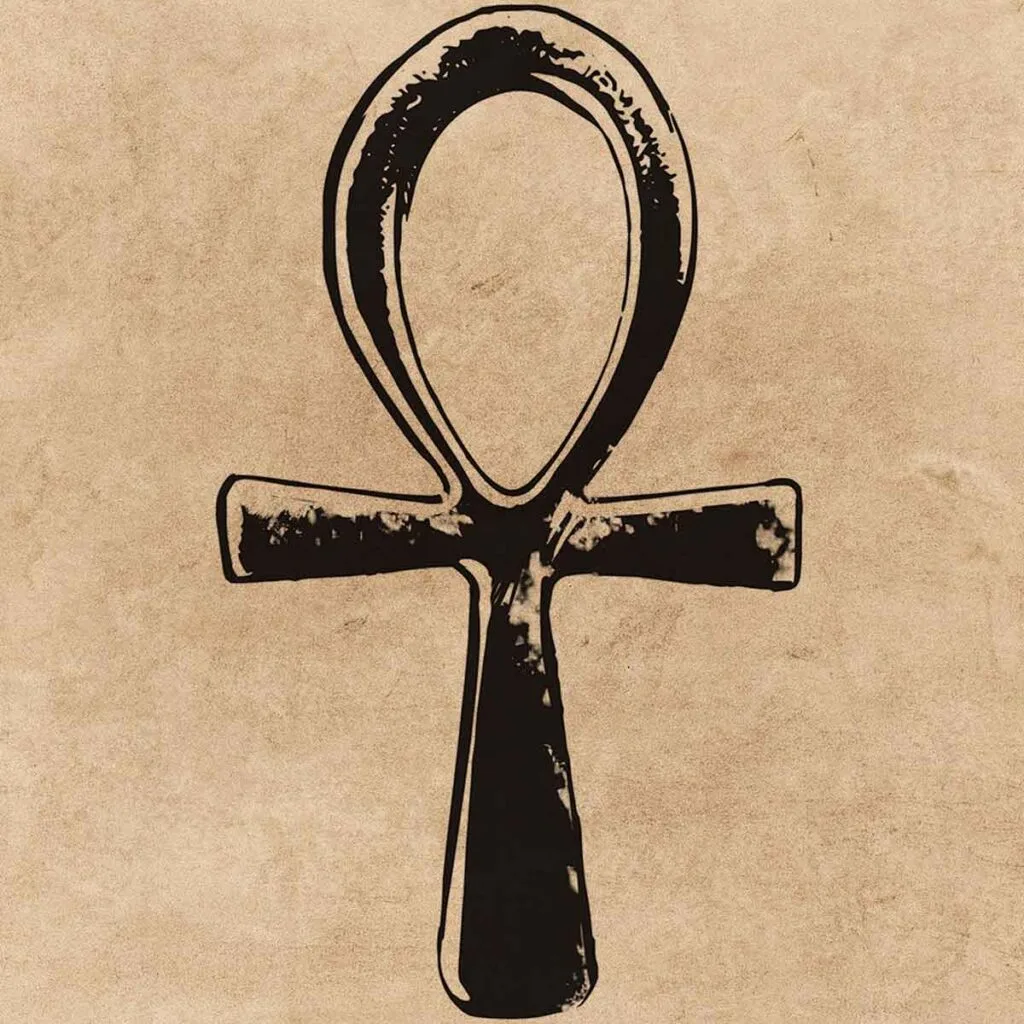 El símbolo del Ankh o cruz egipcia.