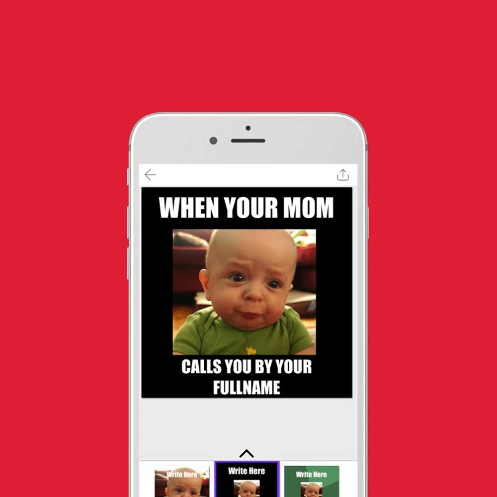 Descargar aplicaciones para crear memes en iPhone y Android.