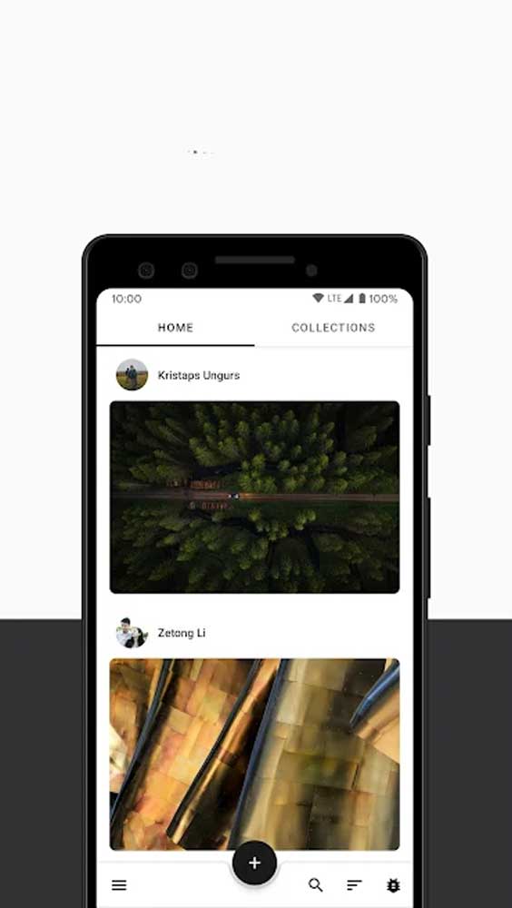 Resplash ofrece un gran número de wallpapers para descargar en tu Android.