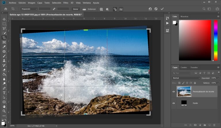 Así puedes recortar imagen en Photoshop