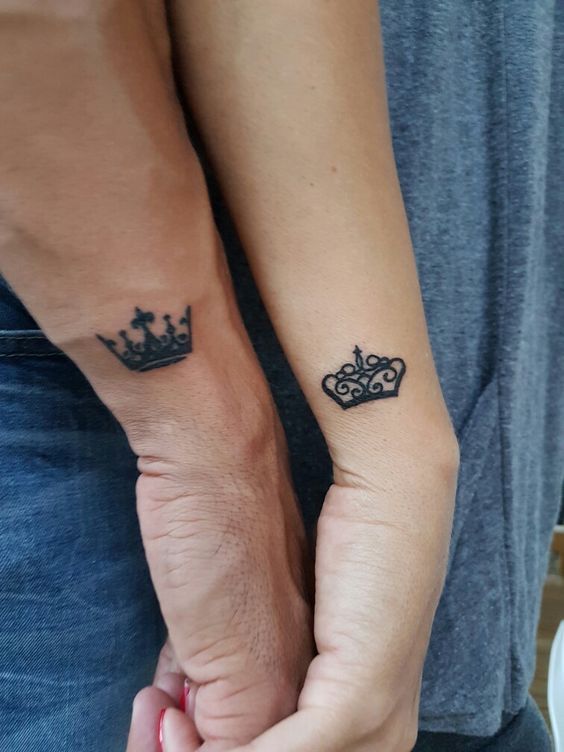Tatuajes de coronas para parejas