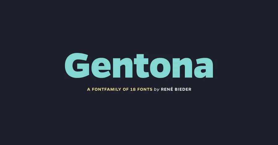 tipografías para infografías: Gentona