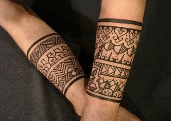 Tatuajes tribales en pareja