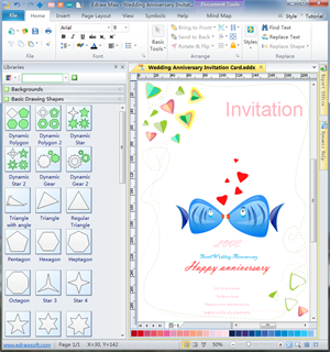 Programas para diseñar invitaciones de boda: Edraw