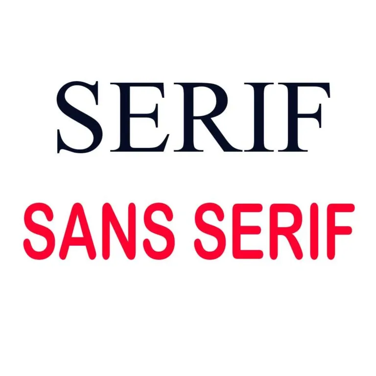Tipografía Serif y Sans serif, sus características y diferencias.