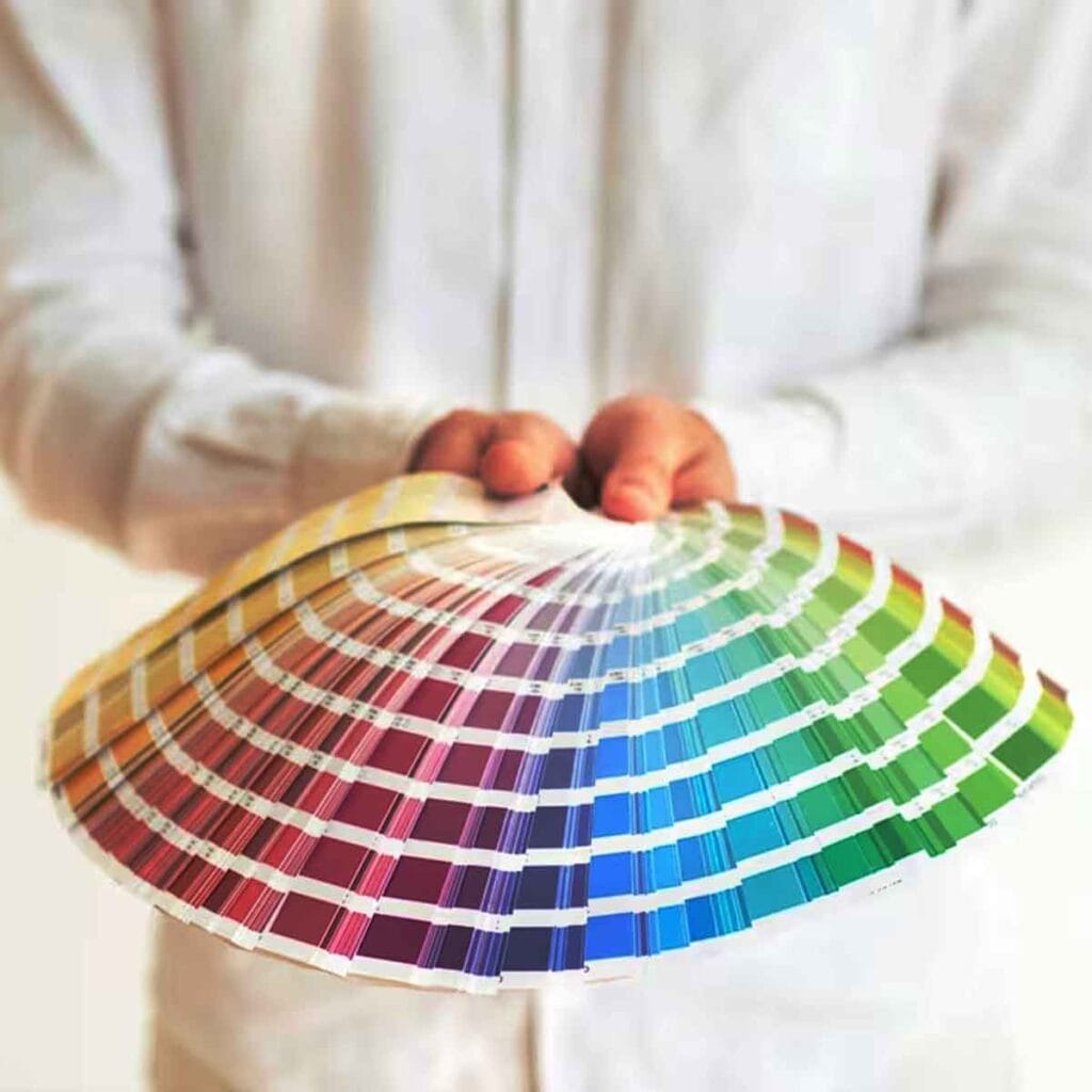 Sistema Pantone de colores estandarizados.