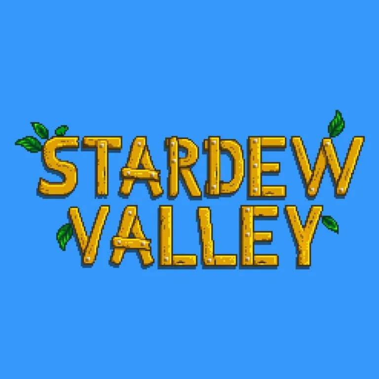 El logo de Stardew Valley y su tipografía o fuente.