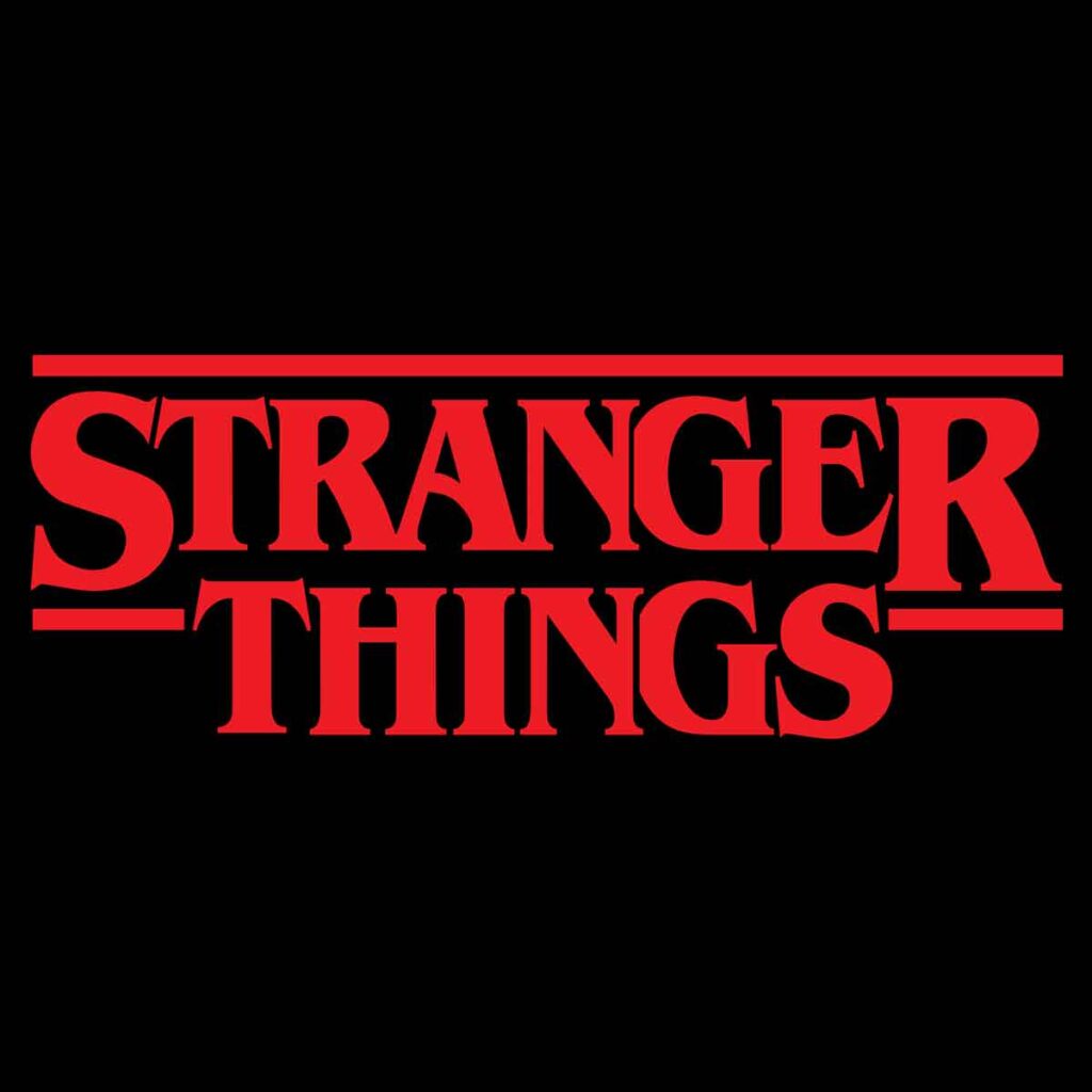 El logo de Stranger Things y su tipografía.