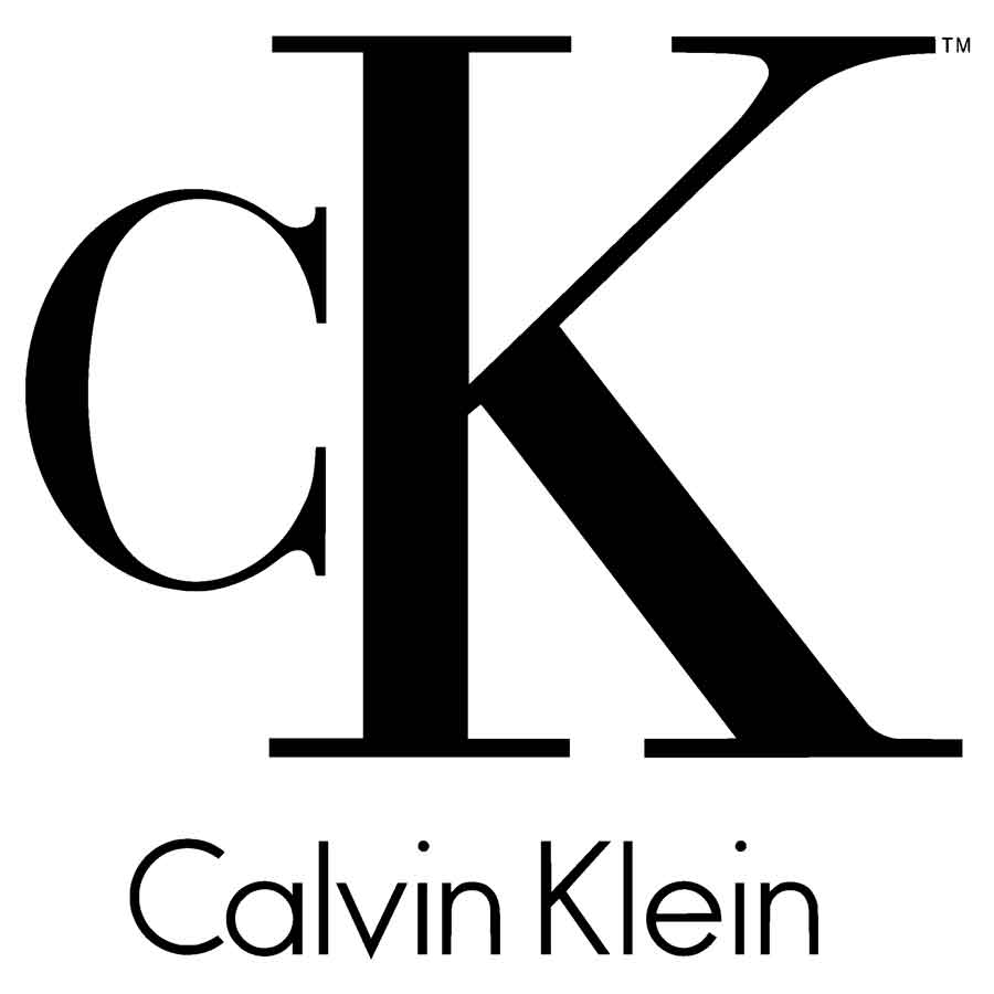 Logo de la marca de ropa Calvin Klein. 
