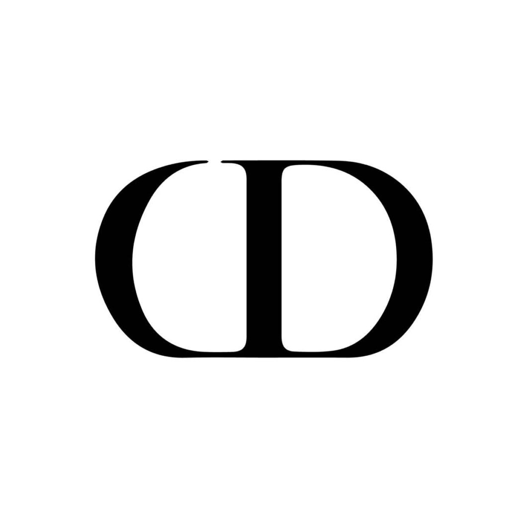 Logo de la marca de lujo Christian Dior. 