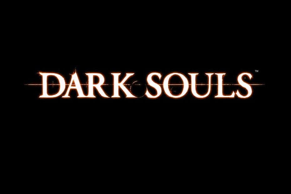 Logo con la fuente tipográfica de Dark Souls.