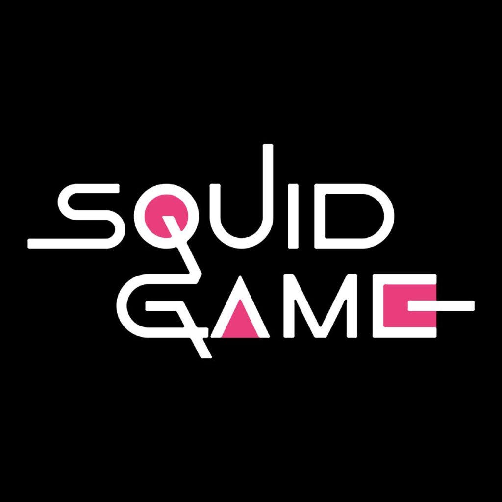 La tipografía del logo de El juego del Calamar, de Netflix.
